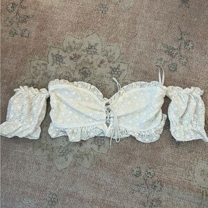 Revolve super down cropped top